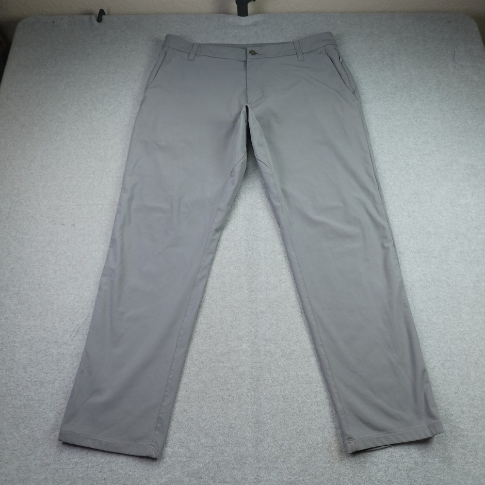Lululemon Pant Mens 35 Gray Commission Slim Fit Chino Warpstreme Golf